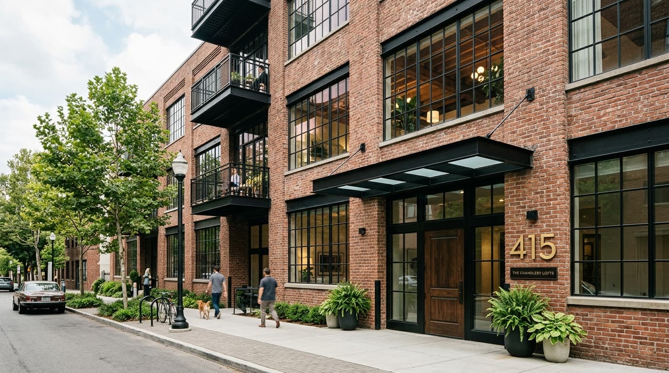 The Chandlery Lofts converted brick warehouse residential apartments